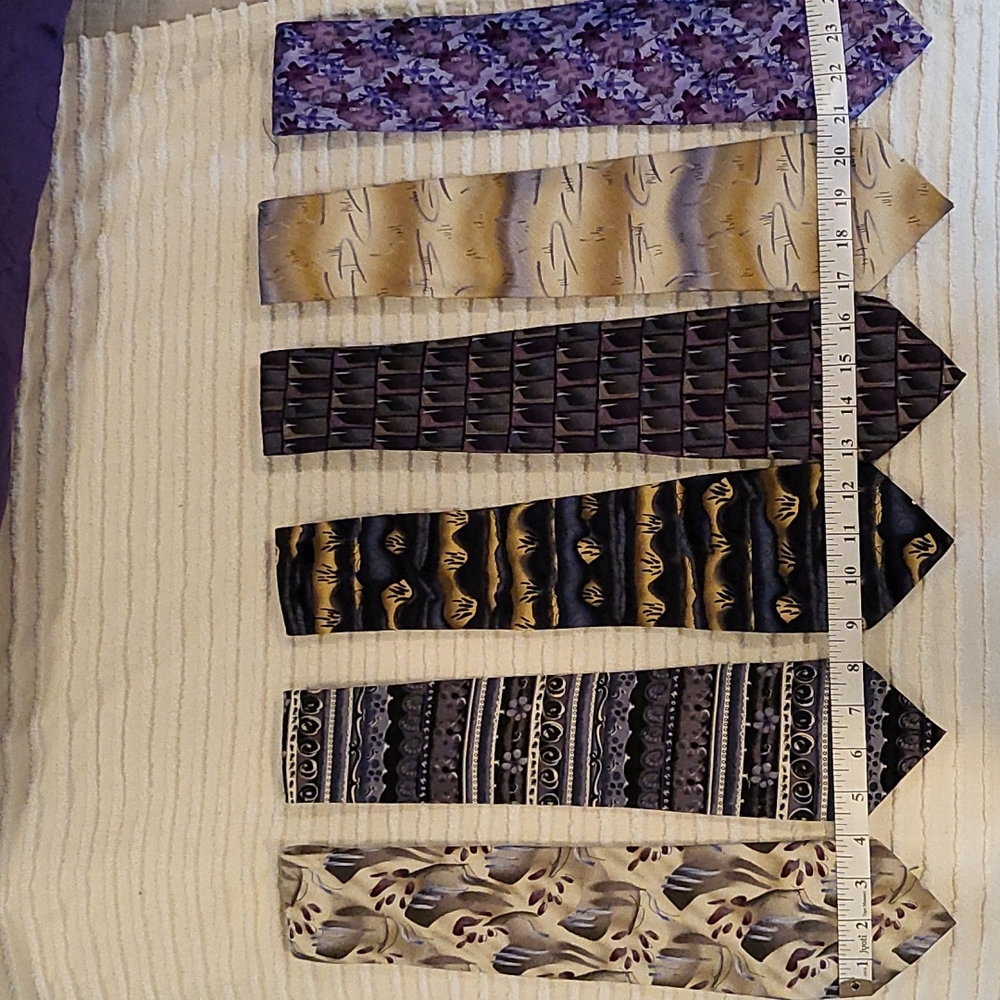 Set of 6 J. Garcia ties. Used, like new. No signs of wear.